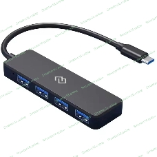 USB-разветвитель Digma DHUB-4USB-C-2.0, USB-C, USB 2.0 4порта, USB
