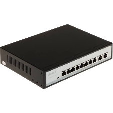 Коммутатор Tiandy TC-P3S010 Spec:G/0820/AT/110, 8×1 Гбит/с PoE + 2×1 Гбит/с Uplink, неуправляемый