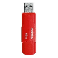 Флешка USB Smartbuy 64 Gb CLUE красный (SB64 GbCLU-R). 