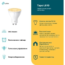 Умная диммируемая Wi-Fi лампа TP-Link Tapo L610