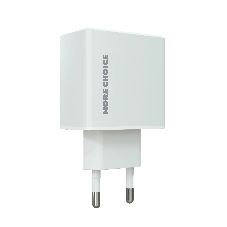 Сетевое зарядное устройство MORE CHOICE NC61 СЗУ 1USB+1USB-C 3.0A PD 20W+QC3.0 быстрая зарядка белый