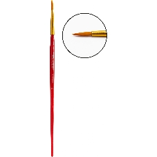 Набор кистей Silwerhof Color (набор 10шт) синтетика круглая №2,3/плоская №3,6,7,12/овальная №3,10