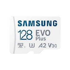 Флеш карта microSDXC 128Gb Samsung EVO Plus Class 10, A2, V30, UHS-I, W 90 МБ/с, R 160 МБ/с, MB-MC128SA/KR адаптер на SD