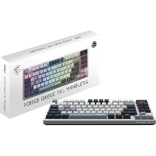 Клавиатура MSI Forge GK600 гибридная, Bluetooth, радиоканал, белый
