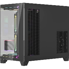 Компьютерный корпус AeroCool/Formula Crystal Z6M Floe черный без БП mATX 4x120мм 2xUSB3.0 audio bott PSU