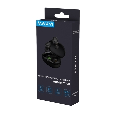 Наушники TWS Maxvi MHF-101BT UP черный, вкладыши, Bluetooth, сенсорное управление, до 4 ч