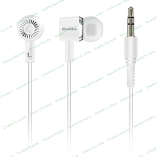 Проводные наушники Sven E-110 белый, внутриканальные, Jack 3.5 мм