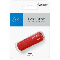 Флешка USB Smartbuy 64 Gb CLUE красный (SB64 GbCLU-R). 