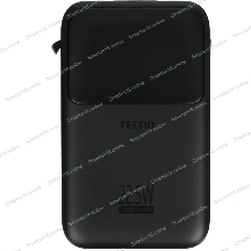 Портативный аккумулятор Tecno Pocket S101Q 10000mAh QC3.0/PD3.0 22.5W 2.4A 2xUSB-A/USB-C черный