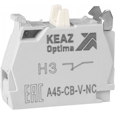 Контактный блок OptiSignal D22 A45-CB-V-NC 1НЗ винтовой зажим ZBE102 Контактный блок OptiSignal D22 A45-CB-V-NC 1НЗ винтовой зажим ZBE102