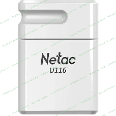 Флешка USB Netac U116 mini (NT03U116N-016G-32WH), 16Gb, USB 3.2, R/W 90/30, белый