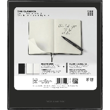 Набор Moleskine блокнот/ручка блокнот: Classic Large линейка черный