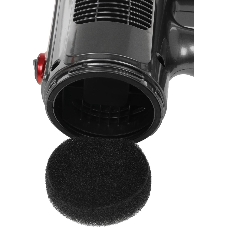 Пылесос вертикальный Centek CT-2561 красный/черный, питание от сети, 150 Вт, уборка сухая, пылесборник 0.5 л