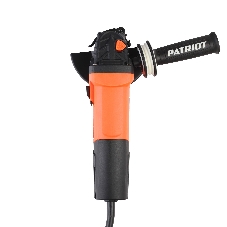 Угловая шлифовальная машина (УШМ) PATRIOT AG 126E, пылезащищенная. 1050Вт, Диск 125 мм