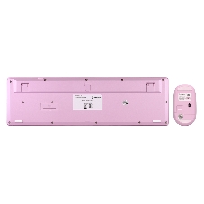 Комплект клавиатура+мышь Smartbuy 105AG беспроводной, USB, 1200 DPI, розовый