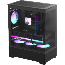 Корпус Formula Crystal Z1 Plus AR V2 Black, Mini-Tower, чёрный, 3 x 120 мм