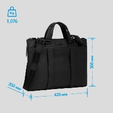 Сумка для ноутбука Piquadro Modus CA4021MOS/N черный натур.кожа