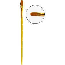 Набор кистей Silwerhof Color (набор 10шт) синтетика круглая №2,3/плоская №3,6,7,12/овальная №3,10