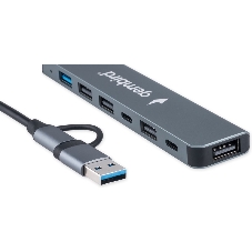 USB-концентратор Gembird UHB-C445, USB/USB Type С, USB 3.0, 4хUSB 2.0, USB Type-C, USB