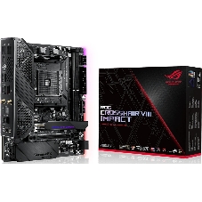 Материнская плата ASUS ROG CROSSHAIR VIII IMPACT, AM4, AMD X570, 2xDDR4, 4xSATA, 2xM.2, 1xPCIe 4.0 x16, 1x1Gb LAN, Wi-Fi 6, Bluetooth 5.0, 1xUSB-C 10Gbps, 5xUSB-A 10Gbps, 2xUSB-A 5Gbps, 7.1, Mini-DTX