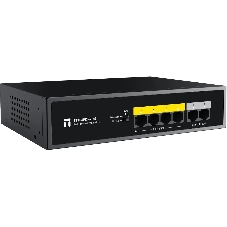 Коммутатор Netis ST106PDI-2-43, 4×100 Мбит/с PoE + 2×100 Мбит/с Uplink, неуправляемый