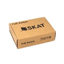 Коммутатор бесперебойный SKAT PoE-5E-1S UPS POE 120Вт порты: 5-Ethernet 1-Uplink