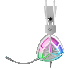 Гарнитура Defender Prism белый, проводная, подсветка