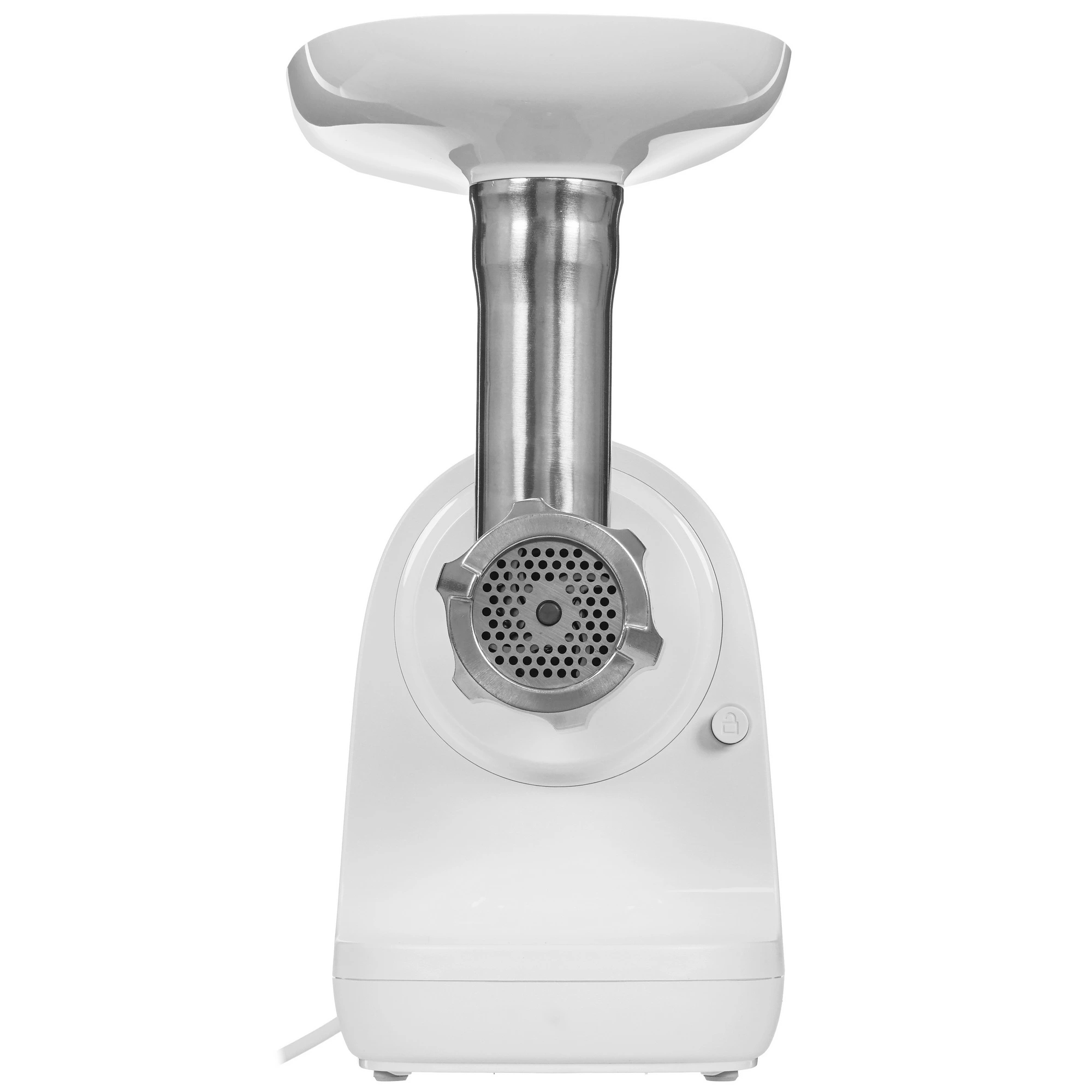 Мясорубка электрическая Panasonic MK-GX1700WTQ белый, 1700 Вт, 3 кг/мин, реверс, защита от перегрузки, насадки - 4