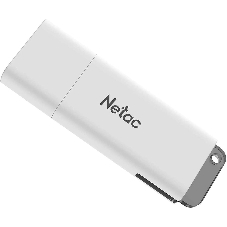 Флешка USB Netac U185 (NT03U185N-004G-20WH), 4Gb, USB 2.0, R/W 25/10, белый/серый