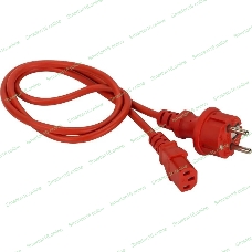 Шнур питания Lanmaster LAN-PP13/SH-10-RD C13-Schuko проводник.:3x0.75мм2 10м 220В 10А красный