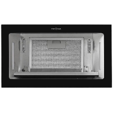 Вытяжка встраиваемая Krona Selina 600 Glass S черный, 52 см, 1300 куб. м/ч, 61 дБ