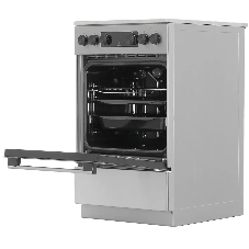 Плита электрическая Gorenje GEC5C40XAOT серебристый, конфорок 4 шт, духовка 70 л, 50 см x 85 см x 59.4 см