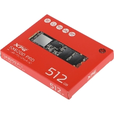 Накопитель SSD XPG SX8200 Pro, 512 Gb, PCIe 3.0 x4, M.2 2280, NVMe, R/W 3350/2350, с радиатором