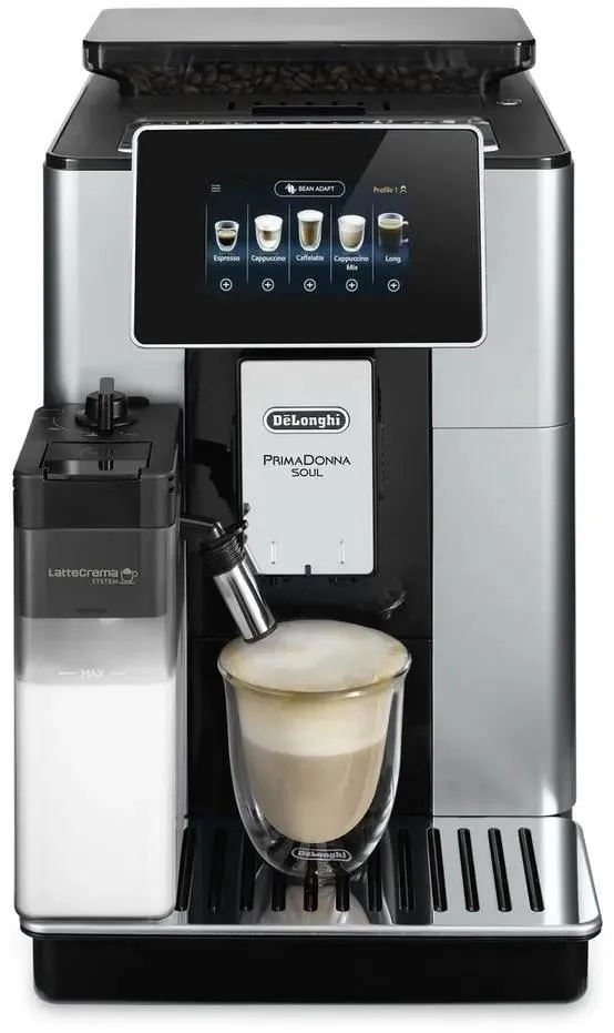 Кофемашина DeLonghi ECAM610.55.SB 1450Вт черный/серебристый