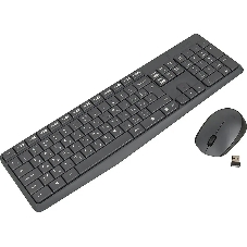 Комплект клавиатура+мышь Logitech MK235 беспроводной, USB, 1000 DPI, серый