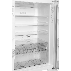 Холодильник Hitachi R-W660PUC7 GPW белый двухкамерный 396/144л морозилка сверху, No Frost, Side by Side