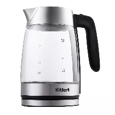 Чайник электрический Kitfort KT-641 1.8 л, 2200 Вт, серебристый