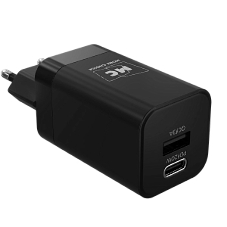 Сетевое зарядное устройство MORE CHOICE NC85a 1USB+1Type-C 3.0A PD 20W+QC3.0 Type-C Type-C, черный