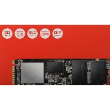 Накопитель SSD XPG SX8200 Pro, 512 Gb, PCIe 3.0 x4, M.2 2280, NVMe, R/W 3350/2350, с радиатором
