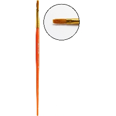 Набор кистей Silwerhof Color (набор 10шт) синтетика круглая №2,3/плоская №3,6,7,12/овальная №3,10