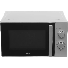 Микроволновая печь Haier HMB-MM207SA серебристый, 20 л, 700 Вт, переключатели - поворотный механизм