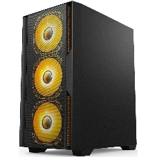Компьютерный корпус Accord ACC-ZCU1B черный без БП mATX 3x120мм 1xUSB3.0 1xUSB3.1 audio