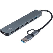 USB-концентратор Gembird UHB-C445, USB/USB Type С, USB 3.0, 4хUSB 2.0, USB Type-C, USB