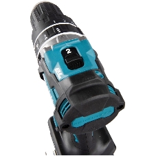 Дрель-шуруповерт Makita HP002GD201, 40 В, 2,5 Ач, 64 Нм, бесщеточный, ударный