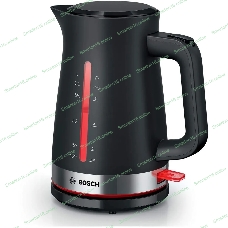 Чайник электрический Bosch TWK4M223 1.7 л, черный корпус: пластик