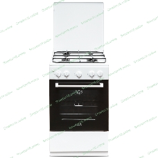 Плита газовая Cezaris ПГ 2150-02 белый, конфорок 4 шт, духовка 43 л, 51 см x 85 см x 55 см