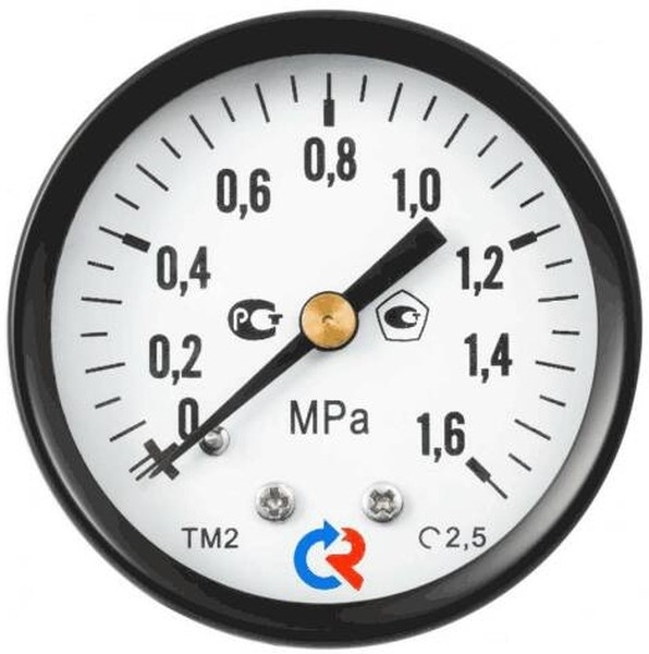Манометр общетехнический осевой ТМ-310Т.00 0...0,6 МРа 1/4' 150С кл.2.5