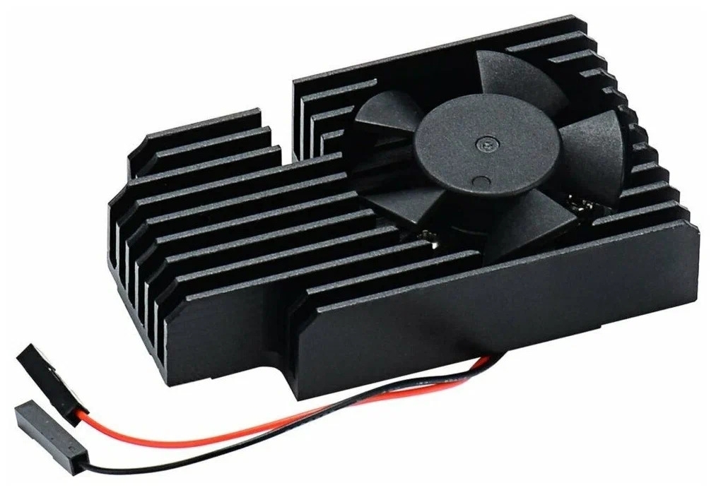 Кулер с радиатором QUMO, Raspberry Pi 4, черный (RS019)