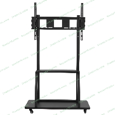 Мобильная стойка Wize Pro M86 для широкоформатных и интерактивных панелей 42 90, Max VESA 800x600 мм, высота 183 см, вертикальная регулировка, полка для медиаплеера, до 150 кг, черный