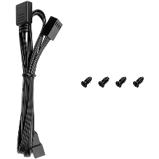 Вентилятор для корпуса Deepcool FL12 SE ARGb 120х120x25 черный 4-pin 28.67дБ (упак.:1шт) (R-FL12SE-BKAPN1-G) Ret